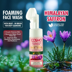 himalayan saffron foaming face