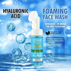 hyaluronic acid foaming face wash cosmo face