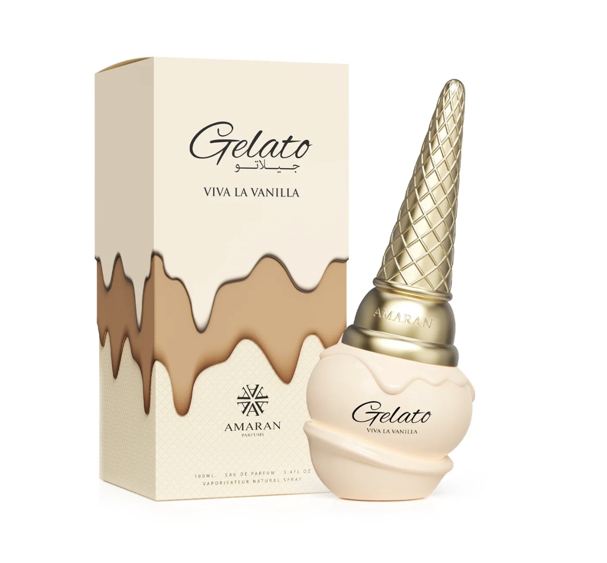 Gelato-Viva-La-Vanilla-by-Amaran-EDP-100ml Gelato Viva La Vanilla perfume by Amaran bottle and packaging