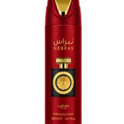 Nebras Pride deodorant spray by Lattafa 200ml red bottle